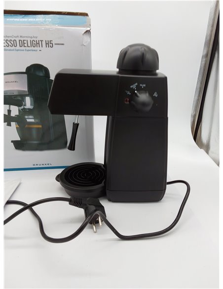Grunkel - Cafetera Espresso con 5 bares de presión y capacidad para 4 tazas - CAFPRESO-H5 BAR - Pistola de espuma con dispositiv