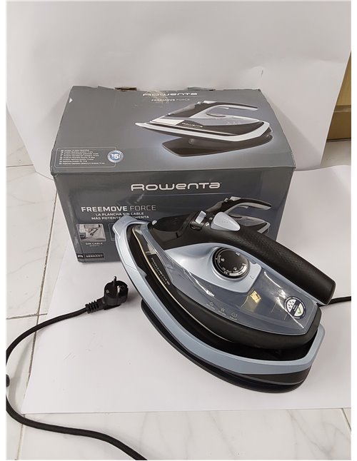 Rowenta Freemove Force, Plancha de vapor sin cable 2600W, eficiente, calentamiento rápido, ligera, recarga rápida, 40g/min, apag