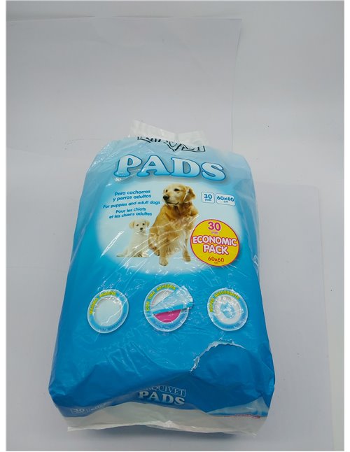 Arquivet, Pack Económico, Pads para perros súper absorbentes, Empapadores higiénicos educativos perros, Empapadores desechables,
