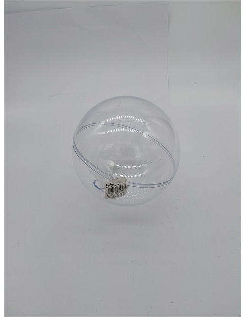 Rayher Bola transparente, 1 ud 16 cm ø, 2 mitades, bola Navidad y decoración, 3946237