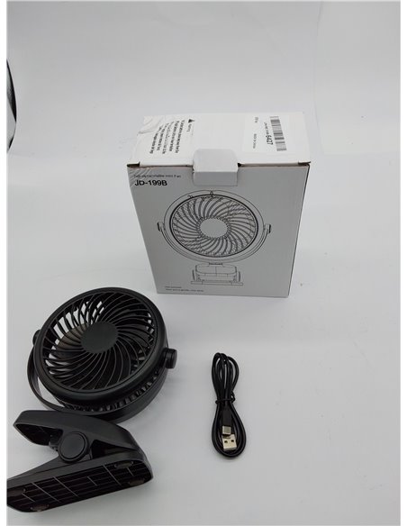 QHUI Mini Ventilador de escritorio, Ventilador de refrigeración personal USB de 3 velocidades con rotación de 360 °, cable USB y