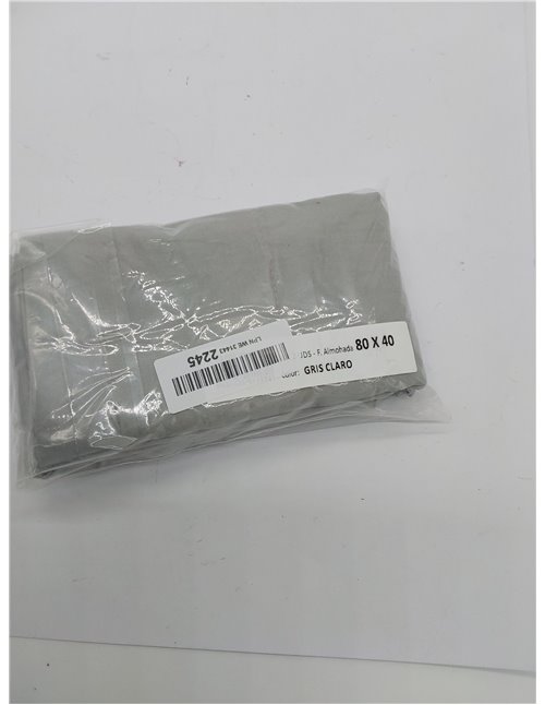 Todocama – Juego de 2 Fundas de Almohada, Microfibra Extra Suave, hipoalergénicas. Juego de 2-80x40 cm Gris Claro 