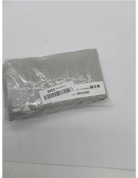 Todocama – Juego de 2 Fundas de Almohada, Microfibra Extra Suave, hipoalergénicas. Juego de 2-80x40 cm Gris Claro 