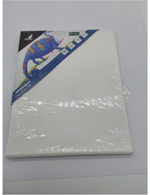 Kangaro K-810031 - Lienzo (lona, 24 x 30 cm), color blanco
