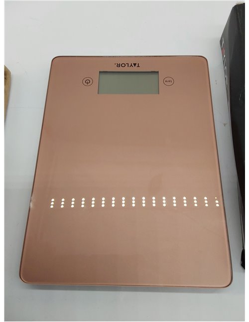 Taylor Pro Balanza Digital de Cocina de Diseño Ultrafino, Función de Peso con Tara, Nivel Profesional con Alta Precisión, Compac