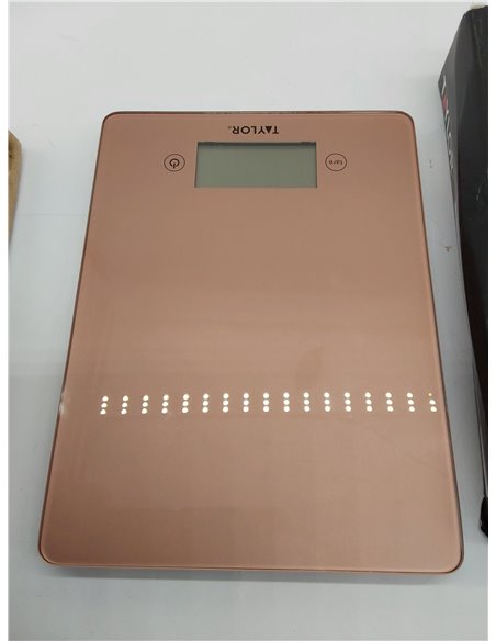 Taylor Pro Balanza Digital de Cocina de Diseño Ultrafino, Función de Peso con Tara, Nivel Profesional con Alta Precisión, Compac