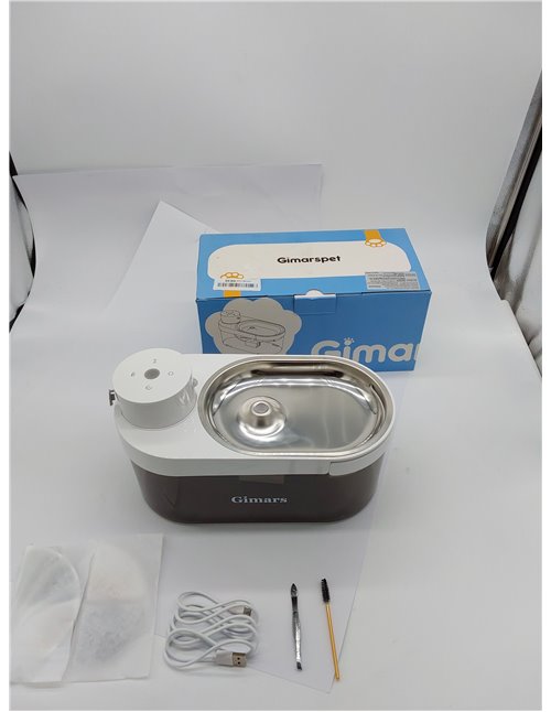 Gimars 4L Fuente para Gatos Sin Cable: 5000 mAh, Bebedero Gatos con Sensor de Movimiento, Automático Dispensador de Agua Inalámb