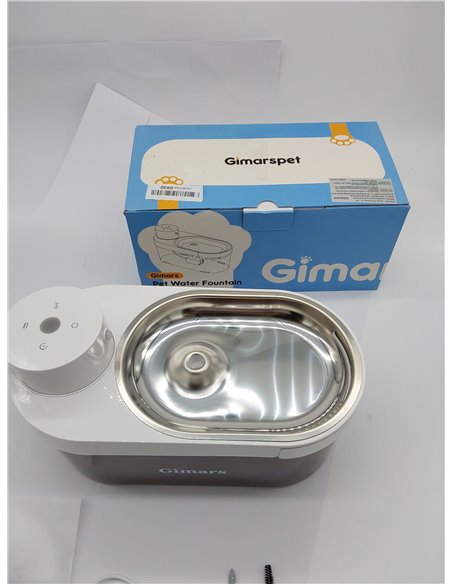 Gimars 4L Fuente para Gatos Sin Cable: 5000 mAh, Bebedero Gatos con Sensor de Movimiento, Automático Dispensador de Agua Inalámb