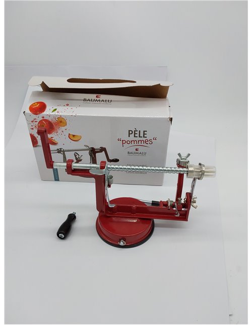 Baumalu 450009 pelador de manzanas metal, rojo vino 