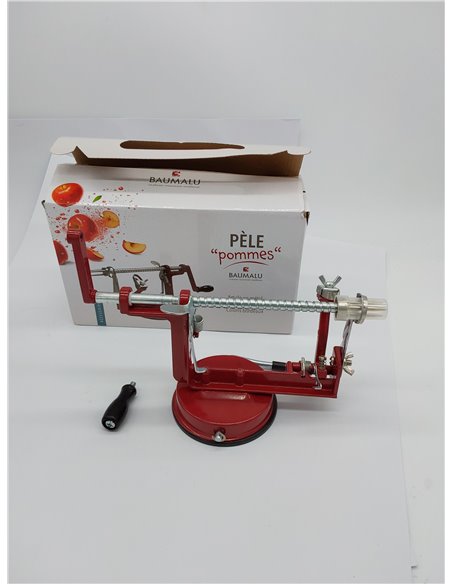 Baumalu 450009 pelador de manzanas metal, rojo vino 