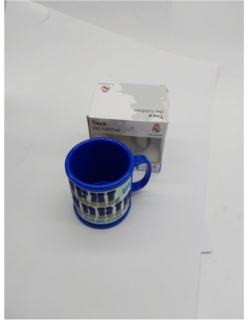 REAL MADRID CF - Taza Rubber 3D, de Plástico, Multicolor, Producto Oficial (CyP Brands) 