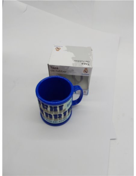 REAL MADRID CF - Taza Rubber 3D, de Plástico, Multicolor, Producto Oficial (CyP Brands) 