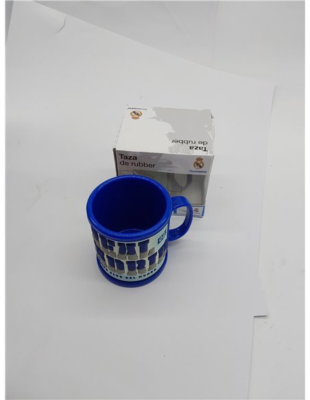 REAL MADRID CF - Taza Rubber 3D, de Plástico, Multicolor, Producto Oficial (CyP Brands) 