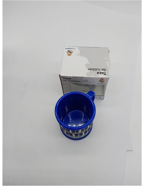 REAL MADRID CF - Taza Rubber 3D, de Plástico, Multicolor, Producto Oficial (CyP Brands) 