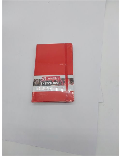 Royal Talens Art Creation - Cuaderno de bocetos (80 hojas, 140 g/m², 13 x 21 cm, tapa roja)