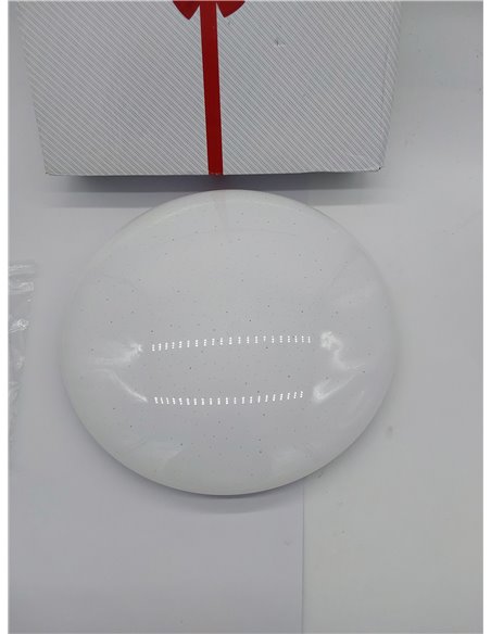 Lámpara de techo LED, decoración de cielo estrellado, lámpara de techo con luz blanca 4.000K 1.200lm, Ø28cm, LED integrado de 12