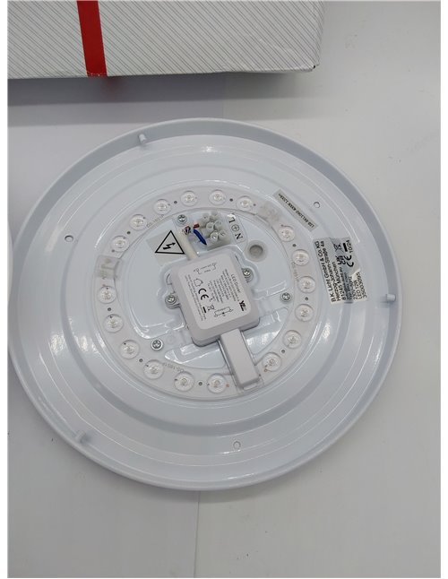 Lámpara de techo LED, decoración de cielo estrellado, lámpara de techo con luz blanca 4.000K 1.200lm, Ø28cm, LED integrado de 12