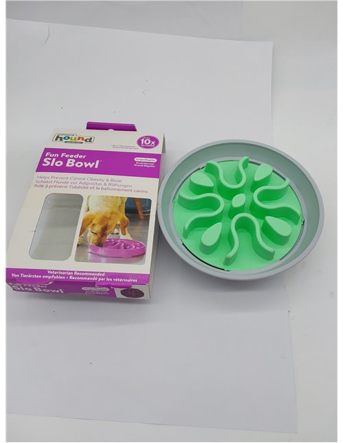 Outward Hound Fun Feeder Wobble Slo-Bowl, Slow Feeder Dog Bowl, One-Size, Multicolor 