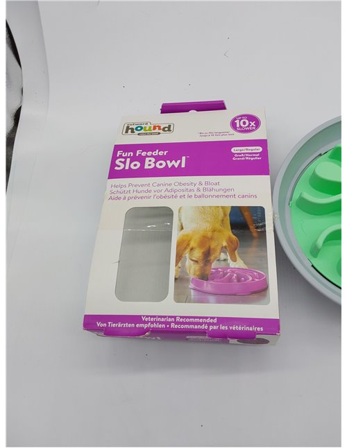 Outward Hound Fun Feeder Wobble Slo-Bowl, Slow Feeder Dog Bowl, One-Size, Multicolor 