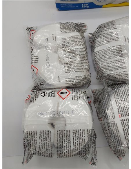 HUMYDRY - Set de 4 Tabletas Antihumedad - Recambio Universal para Deshumificadores - Ideal para Absorber la Humedad de Armarios,