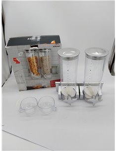 LACOR 62542 Dispensador de Cereales Giratorio de Pared Doble 2