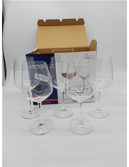 Arcoroc VINA JULIETTE - Caja 6 Copas Vino Vidrio 50Cl 