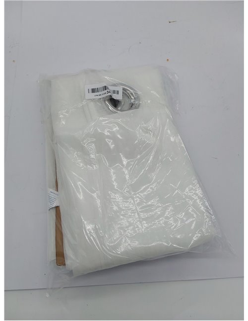 Woaboy Cortinas Salon Modernas Blancas 2 Piezas 140x245cm Cortinas para Ventana Dormitorio Visillos Translúcida Poliéster con An