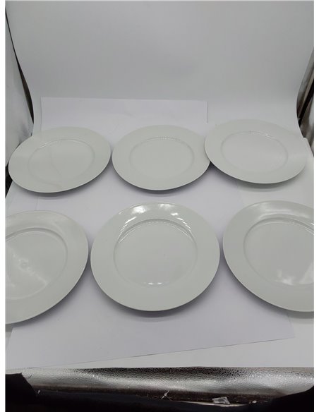 Amazon Basics platos llanos, 6 Unidad, 26.7 cm 