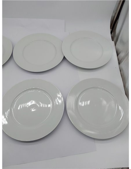 Amazon Basics platos llanos, 6 Unidad, 26.7 cm 