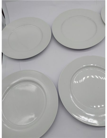 Amazon Basics platos llanos, 6 Unidad, 26.7 cm 