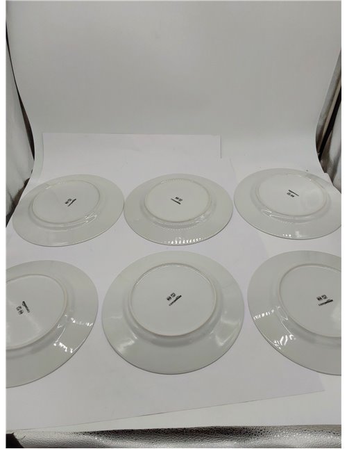 Amazon Basics platos llanos, 6 Unidad, 26.7 cm 