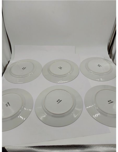 Amazon Basics platos llanos, 6 Unidad, 26.7 cm 