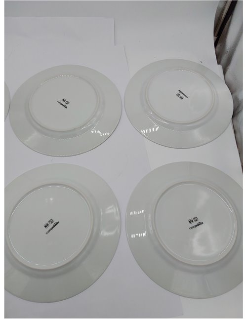 Amazon Basics platos llanos, 6 Unidad, 26.7 cm 