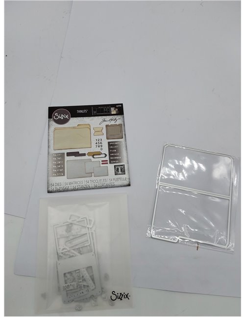 Juego de troqueles Sizzix Thinlits 54PK Specimen de Tim Holtz | 665930 | Capítulo 3 2022 