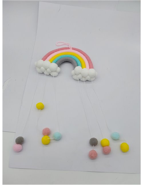 Tapiz de Encaje Arcoiris, Decoración de Tejido de Arcoíris, Tapiz Arcoiris, para Dormitorio, Apartamento, Sala de Estar, Dormito