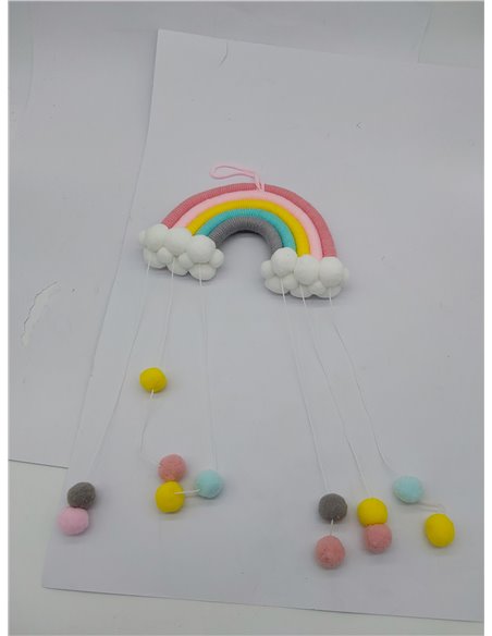 Tapiz de Encaje Arcoiris, Decoración de Tejido de Arcoíris, Tapiz Arcoiris, para Dormitorio, Apartamento, Sala de Estar, Dormito