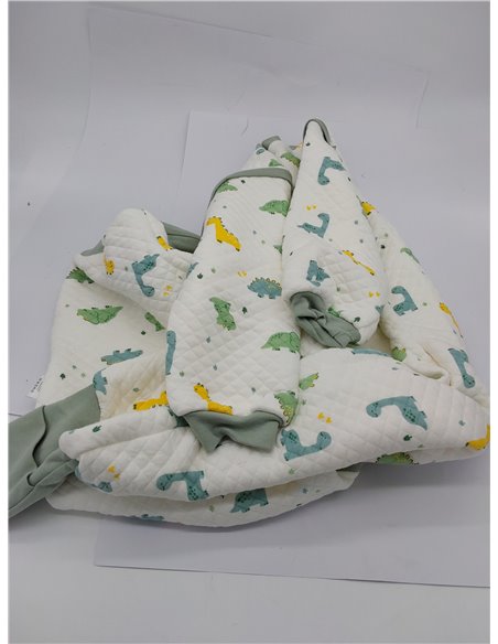 MIKAFEN Saco de Dormir para bebé con pies, 2.0 TOG, 100% algodón, Saco de Dormir para niños Durante Todo el año, con Mangas extr