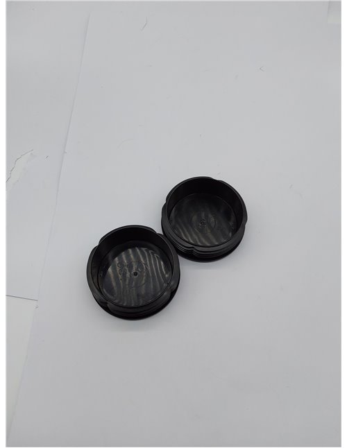 Plasticmetall Tapones de láminas redondos de 100 mm de diámetro, de polietileno, 2 unidades [estructura de erosión de chispas] t