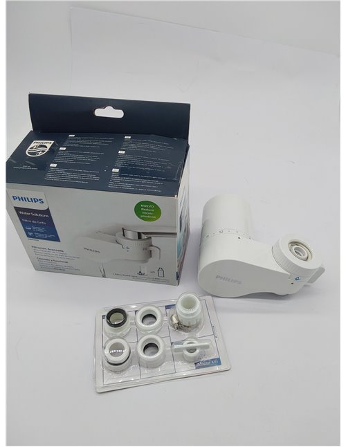 Filtro de Grifo Philips AWP3754/10 ULTRAFILTRACIÓN. NO INCLUYE CARTUCHO DE FILTRO, reduce cloro, plomo, microplásticos.