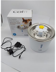 Catit Catit Bebedero Fuente Flor Acero Inox 3L Leds 760 g 2