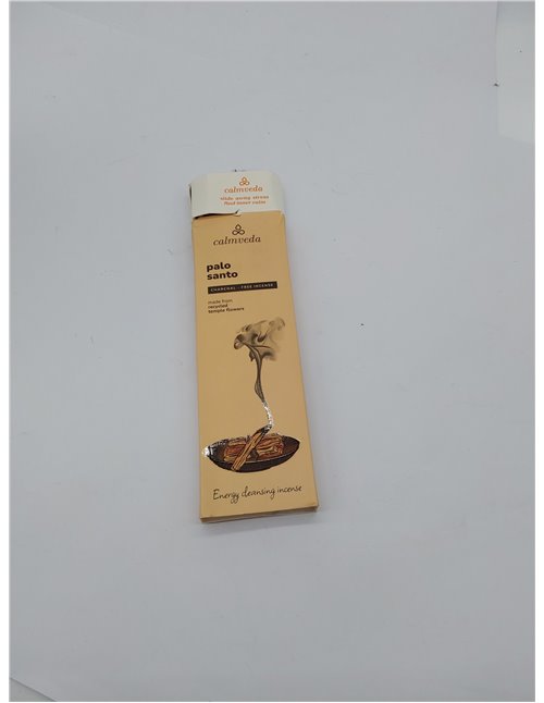 Calmveda Incienso Palo Santo Varillas- (80 Incienso orgánico) Sin Carbón, Flor Reciclada | Incienso Espiritual de Limpieza | Inc