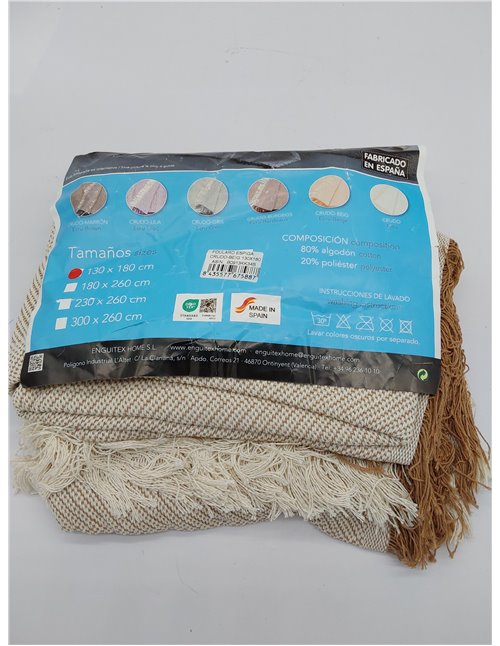 Martina Home Foulard Multiusos Espiga 130X180 Cm Crudo/Beige 