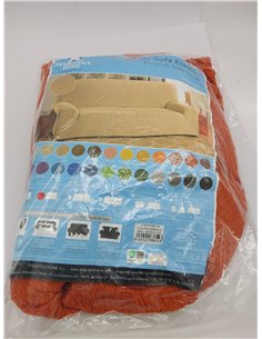 Martina Home Funda de sofá elástica Modelo Emilia - Color Naranja - 2 plazas de 120 a 190 cm 2