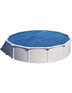 Gre CPR650 - Cobertor de Verano para Piscina Redonda de 640 cms, Color Azul