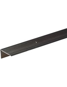 Alberts 484026 Perfil de protección para borde de escalón Aluminio, anodizado en tonalidad de bronce 1000 x 45 x 23 mm