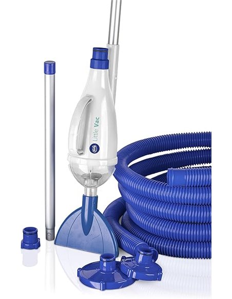 Gre 08011A - Limpiafondos de Aspiración de Piscina con Succión Manual 2m3/h “Little Vac”. para el Fondo de Piscinas Pequeñas y M
