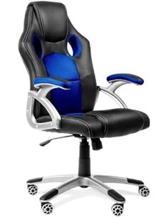PYC Silla Gaming Almansa similpiel Negro y Azul