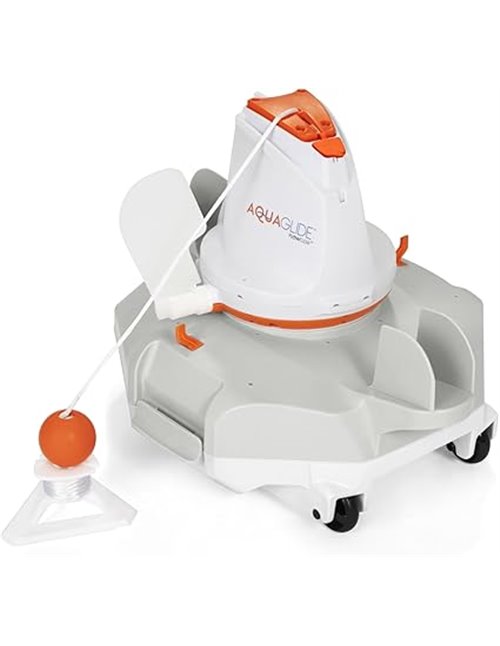 Bestway - Robot Limpiafondos Redondo Multicolor para Piscinas Automatico con Bateria De Litio AquaGlide