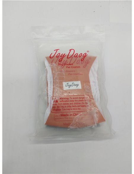 JoyDaog Pañales Reutilizables para el Vientre de Perros Machos, Paquete de 5 Lavables de Primera Calidad, Talla S 