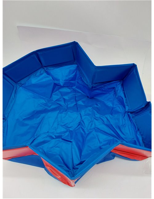 Piscina Plegable para Perros Gatos, Piscina para Mascotas, Bañera para Perros Portátil, Piscina para Perros con Válvula de Drena